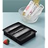 Amazon.com: LONGFITE Large and Long Ice Cube Tray 2 Pack Silicone ...