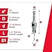 Amana Tool Carbide Tipped 82 Degree Countersink Drill Bit, 55264, 3/8 D x 49 Deg x 1/4 Quick Release Hex Shank for Wood Screw 8