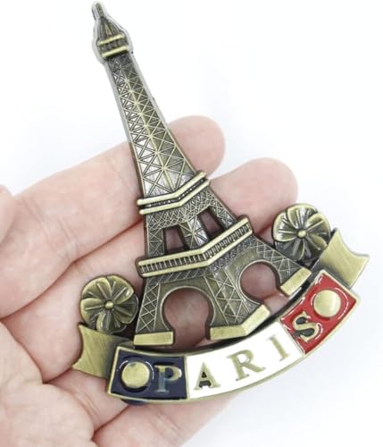 Imanes Decorativos Torre Eiffel Metal 3D Pack 2 Piezas miniatura 6