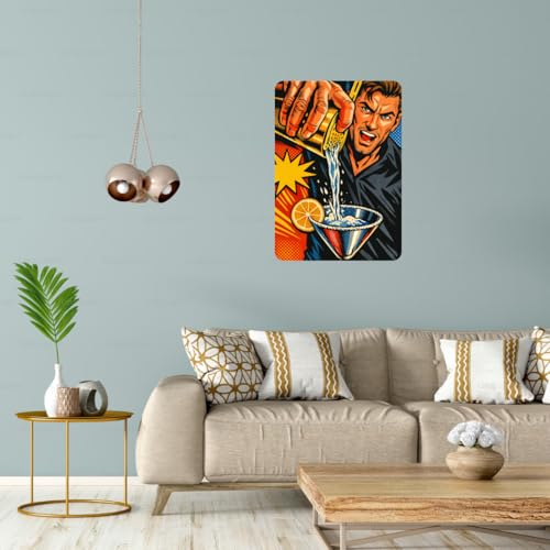 Image of Zesta Bathroom Decor Items Washroom Decor Tin Sign | Aesthetic Posters Wall Poster for Bedroom | Magnetic Cafe Decoration Items /Restaurant Decorations Items | Quirky Home Decor Bar Accent (Bar (2))