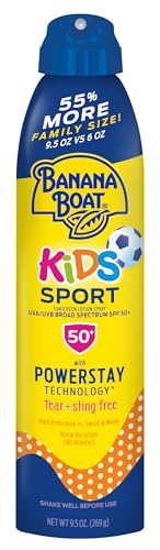 Banana Boat Sport Kids Sunscreen Spray SPF 50, Family Size, 9.5 oz - image 1