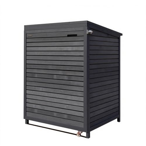 Rollatorgarage Rollatorbox Rollator Garage imprägniert in anthrazit Abdeckung Aufbewahrungsbox abschließbar Gartenhaus Schuppen Schrank Holz Rollatorgarage Rollatorbox Rollator Garage imprägniert in anthrazit Abdeckung Aufbewahrungsbox abschließbar Gartenhaus Schuppen Schrank Holz