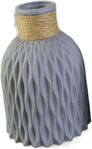 Bzgpmfud One Color Vase Desktop Vases European Anti-Ceramic Flower Room Decorations Unbreakable Ornaments Basket Arrangement