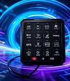 16-Gang Electronic Switch Panel, Control Panel, 12V, LED Indicators, Remote Control, Automotive Aluminum Pod Toggle Momentary Pulsed Switch Panel for Truck Offroad Car