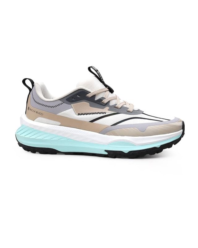 Image of Bacca Bucci HYPERCORE Men's Running /Walking Shoes | Breathable Mesh Upper with Reinforced Overlays | Thick Cushioned Midsole | Rugged Lug Grip Outsole | Lace-Up Sports Sneakers