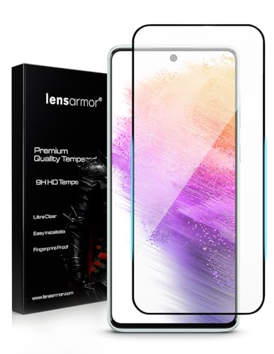 Image of Lensarmor Compatible with Samsung Galaxy A73 / A71 (6.7 Inch) Screen Protector (1 Pack) - Premium 9H Tempered Glass, Military-Grade Protection, HD Clear Display & Case-Friendly Fit