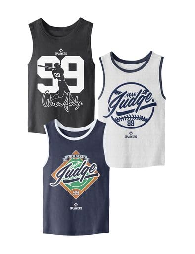 MLBPA Aaron Judge Boys 3-Pack Tank Top Set -14