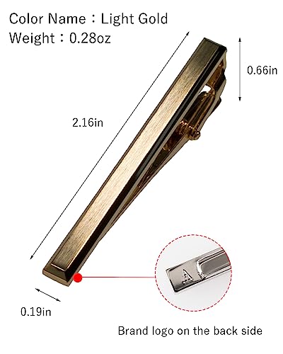Image of [TAVARAT] Tie Clip Tie Clips for Men Black Silver Light Gold Tie Bar Tie Pin Tps-163