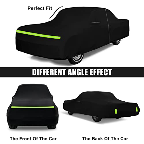 Image of Waterproof Car Cover Compatible with Chevrolet Bel Air / 150 /210 1950-1957 Sedan /Coupe /Hardtop 210T All Weather Classic Car Covers with Zipper Door for Snow Rain Protection