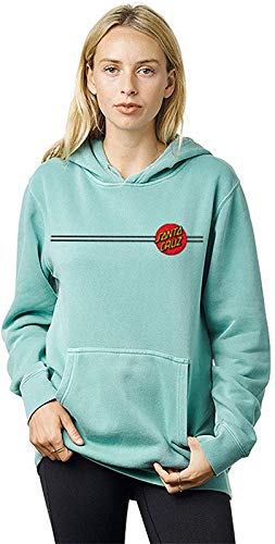 Santa Cruz Women s Classic Dot Mid Wt Boyfriend Hoody,Medium,Pigment Mint