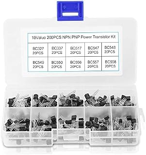 Keenso NPN Transistor, 200pcs TO-92 BC327-BC558 Transistors DIY Kit Bc547 Transistor for Electronic Professionals Begineer Enthusiasts Bc547 Npn Transistor