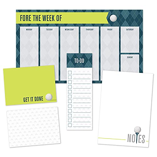Notes autocollantes de golf repositionnables pour ne plus perdre vos notes de bureau