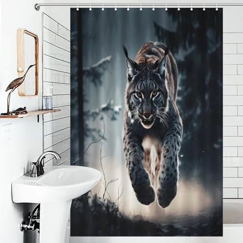 Rideau de douche imperméable en polyester pour baignoire salle de bain - 6