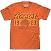 Tee-Luv-Reeses-Peanut-Butter-Cup-T-Shirt-Retro-Reeses-Candy-Logo-Shirt Tee Luv Reese's Peanut Butter Cup T-Shirt - Retro Reeses Candy Logo Shirt (Orange Heather) (M)