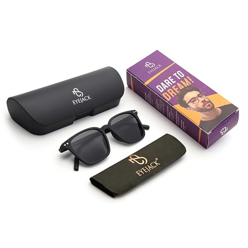 Image of EYEJACK by Voyage UV Protected Square Sunglasses for Men & Women