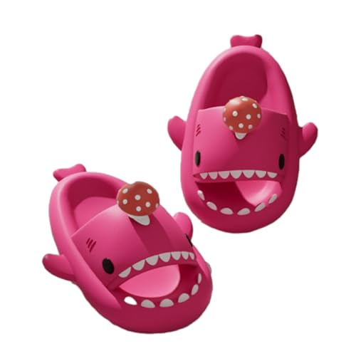 Generic Shark Slides Mushroom, Cute Cartoon 3D Cloud Shark House Slippers Shoes Sandals For Women Men
