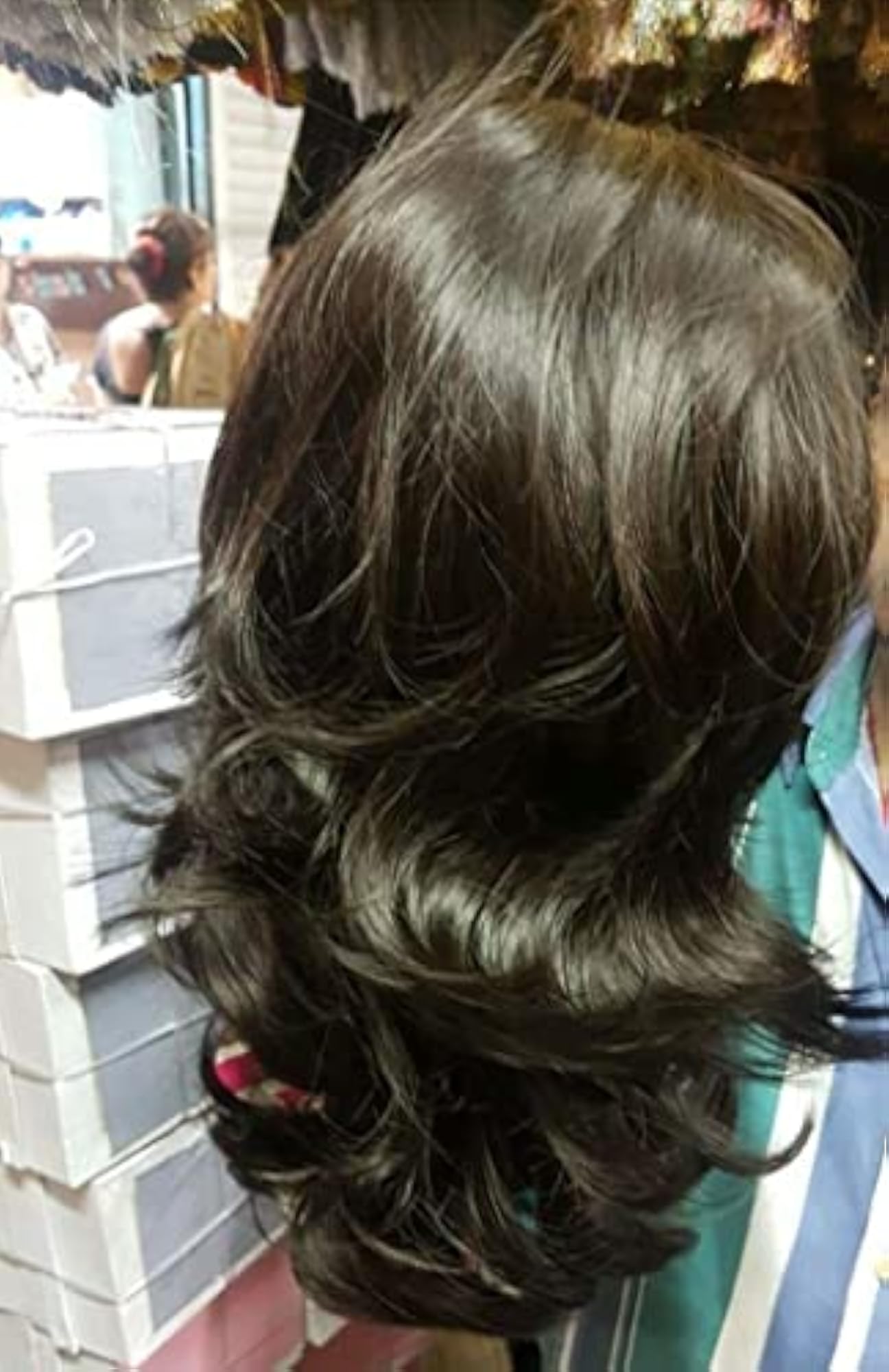 20 Inch Long Multi Layer Wavy Synthetic Hair Wig for Women