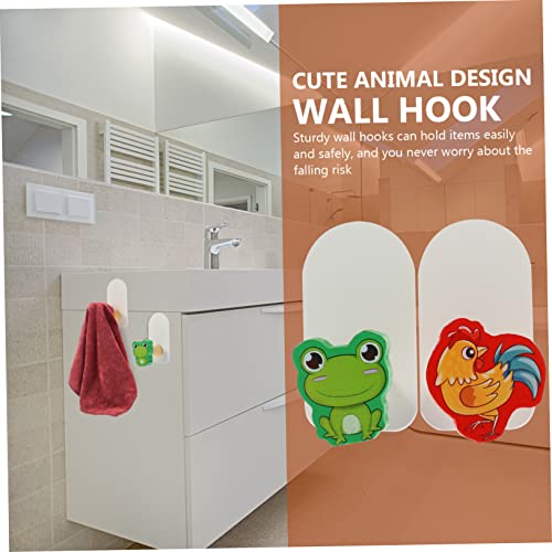 Crochet adhésif mignon Cabilock sans perçage pour organiser la salle de bain - 6