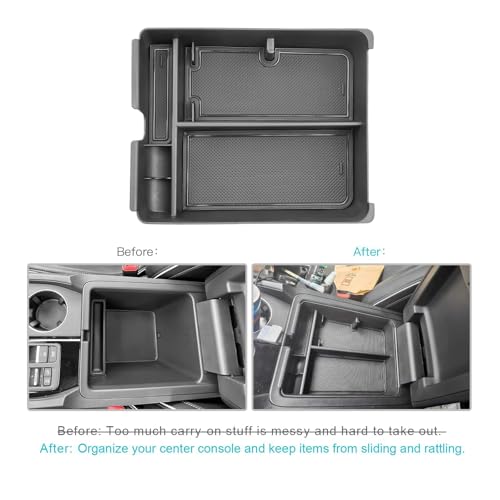 Image of CDEFG for 2026 Honda Pilot Center Console Organizer for 2026 Honda Pilot (Sport /EX-L /Touring /TrailSport /Elite /Black Edition) Accessories Middle Console Organizer Armrest Storage Box