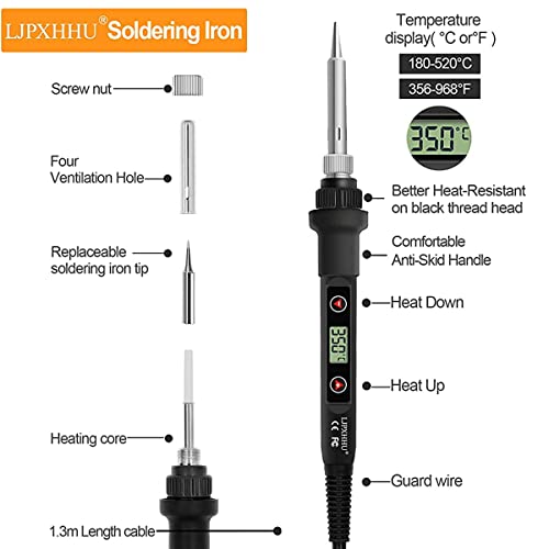 Image of ZIBUYU Mini Electric Soldering Iron 80W Temperature Adjustable Electric