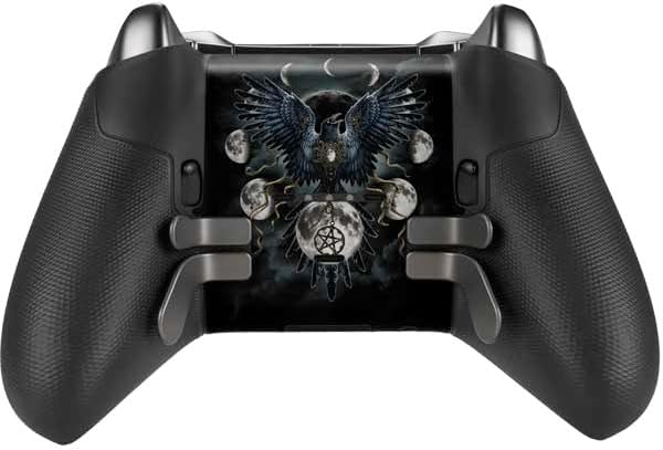 Skinit Decal Gaming Skin Compatible with Xbox Elite Wireless Controller Series 2 - Officially Licensed Sarah Richter Crow and Moon Phases by Sarah Richter Design