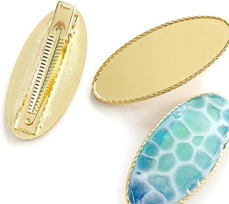 Amazon Craft Tamago 10個 セッティング台付 ヘアクリップ オーバル 楕円 アクセサリーパーツ 通販