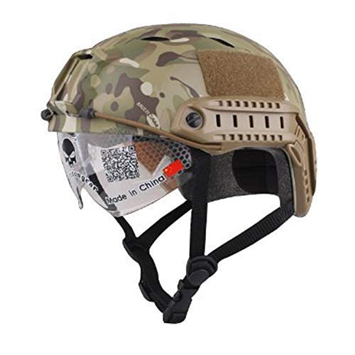 Atairsoft Bj Type Tactical Fast Helmet W/Protective Goggles Version Multicam #TOP7