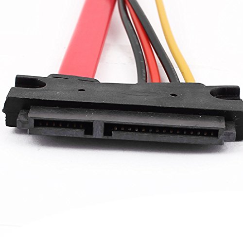 Cable adaptador de alimentación SATA 7+15 pines hembra a hembra