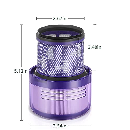 4 Pack Filters Replacement for Dyson V11 Cordless Vacuum, Dyson V11 Torque Drive, V11 Animal, V15 Detect, Compare to Part # 970013-02