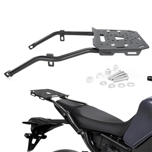 Porte-Bagages Arrière Moto pour MT-09 2021-2023 et SP, Support Noir en Aluminium