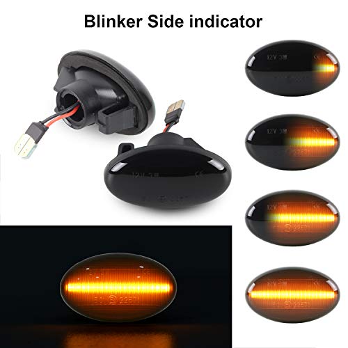 Dynamische zijknipperlichten OZ-lamp knipperlicht vloeiende zijknipperlichten Smoke voor Ben-z Smart W450 & W452 A-klasse W168 Citan W415 Vito W639 Vito W447