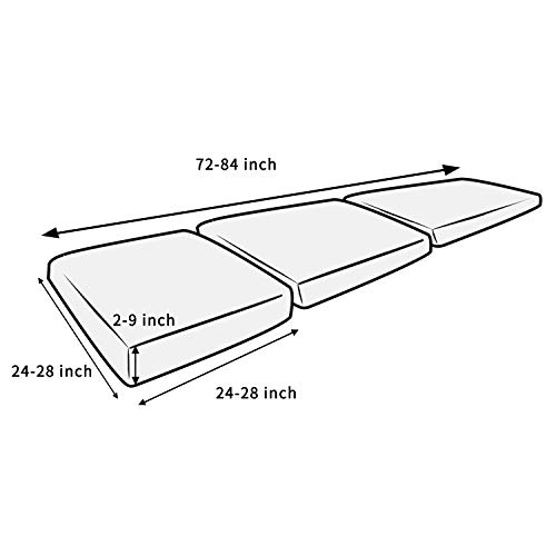 Linen Couch Cushion Covers, Sofa Cover Sofa Furniture Protector Slipcover With Bottom Tie Rope, Soft Non-Slip Non-Wrinkle Non-Sticky Suitable For Chair Bench Settee Seat Loveseat Silver Gray 3 Pieces #TOP1