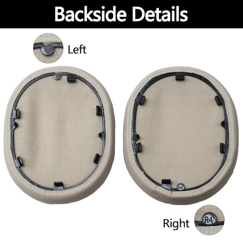 XM5 Replacement Earpads Compatible with WH-1000XM5, WH1000XM5 Headphones, Premium Apricot Protein Leather Cushions, Enhanced Noise Cancelling Memory Foam, Easy Install miniatura 3