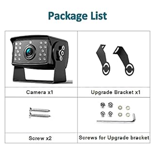 Fookoo HD Single Rear View Camera for Wired Backup Camera System, No Infrared Lights, Colored Night Vision, for FHD1, FHD2, DY901, DY912, DY4C, DY101, DY102, DY103, DY104.