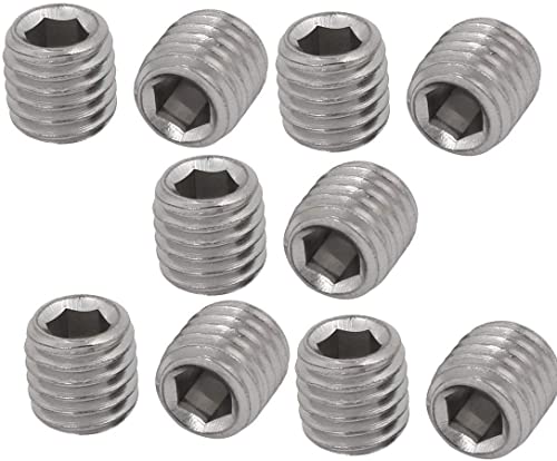 Grub Screws M5 x 5mm (20 PACK) A2 Stainless Steel 5mm Metric Threaded Socket Allen Key Flat Point Grubs Screw Free UK Delivery