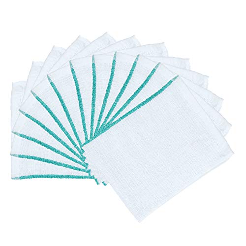 Arkwright Qwick Wick Bar Mop Towels - (Pack Of 12) 100% Cotton Quick Dry Dishcloths, Super Absorbent Multipurpose Cleaning Rags For Restaurants, Kitchen, Bathroom, Hotel, 16 X 19 In, Green Stripe #TOP2