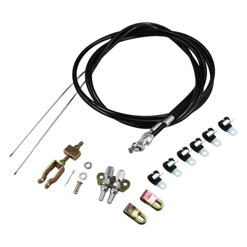330-9371 Parking Brake Cable Kit 110 Long Cable 97 Long Sheath Universal Rear Disc Drum Emergency Parking Brake Cable Replace 3309371