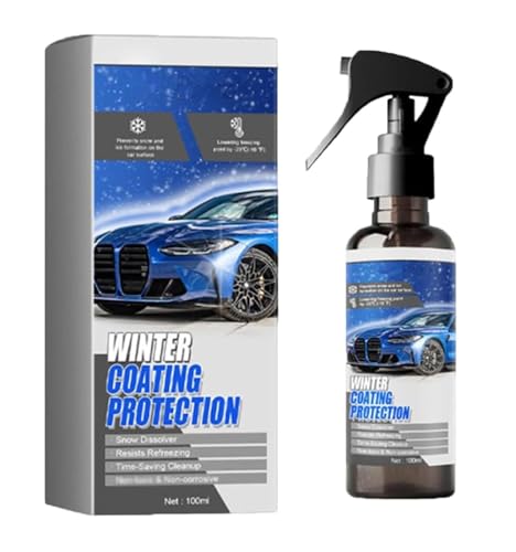 Spray de dégivrage pare-brise auto et flacon enleve-neige multifonction