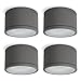 Produktbild SSC-LUXon 4 Stück CELI-WX Aufbaustrahler flach IP44 Außen & Bad Fassung für 1x GX53 - Aufbauspot anthrazit (ohne Leuchtmittel)