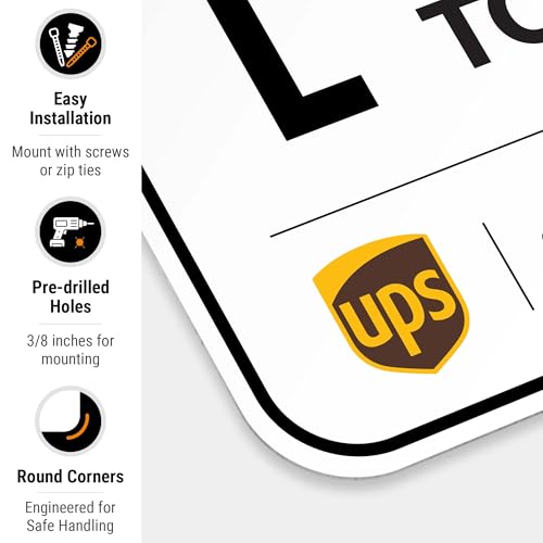 Image of Package Delivery Sign, Delivery Instructions All Package To Back Door Sign, 12x18 Inches, Rust Free .063 Aluminum, Fade Resistant, Made in USA