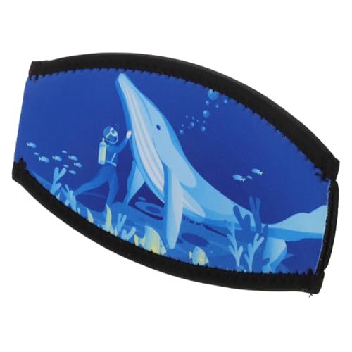 Correa de buceo elástica Mikikit funda suave azul para evitar tirones de pelo 7