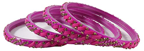 Image of NMII Multicolour Glass Kada Set For Women and Girls with Sleek Finish & Abstract Design | Glass Bangles For Women | Kada For Girls Daily /Party /Office | Fashion Jewellery