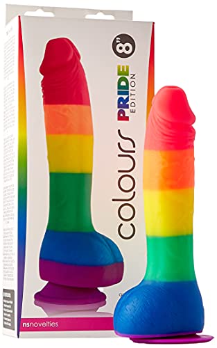 NS Novelties Godemichet Arc en Ciel pour Homme/Femme Multicolore 20 cm