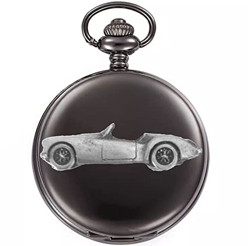Montre de poche à quartz British Sport Car A boîtier noir