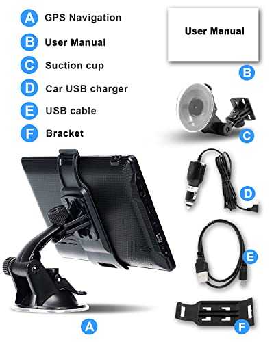 N700 GPS Navigation for Car Truck RV, GPS Navigator with 7 inch, 2024 Maps (Free Lifetime Updates), Truck GPS Commercial Drivers, Semi Trucker GPS Navigation System, Custom Truck Routing