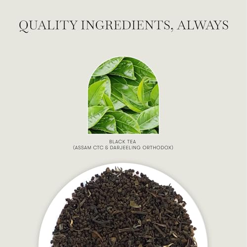 Image of Luxmi Estates Blue Hills Black Tea Blend 250gm Pack | 125 Cups | Jodhpur Blend | Best For Milk Tea | Premium CTC Blended Tea With Leaf | Strong & Aromatic Assam Chai