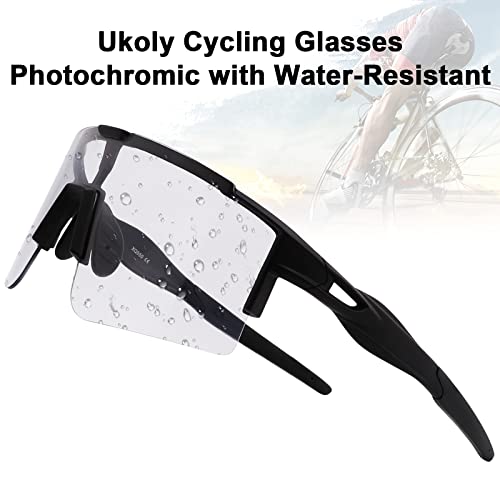 Ukoly Photochromic Sunglasses For Men Women, Sports Sunglasses Sport Glasses For Baseball Cycling Mtb Road Bike Running Golf Fishing Driving, Uv400 Protection Windproof Water-Resistant #TOP5