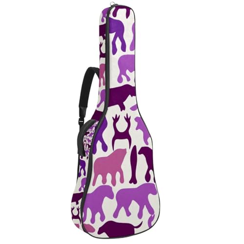 Sac pour guitare à motifs violets idéal pour vos cours et trajets urbains