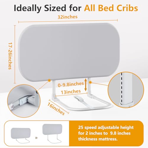 strenkitech Toddler Bed Rails for Travel - Baby Guard Bed Rail Portable for Crib, Twin, Queen, Full, King Size Beds - Easy to Assemble, Safety Bed Side Rail for Toddlers and Kids - Thumbnail 2