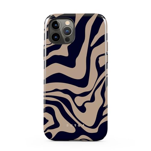 Coque iPhone 13 Pro anti-choc double couche motif bleu